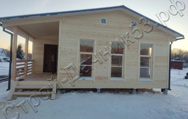 1 Каркасный дом Д-15, 9x8м, 72 М², Республика Карелия, посёлок Пряжа, урочище Шаньгимо (11)